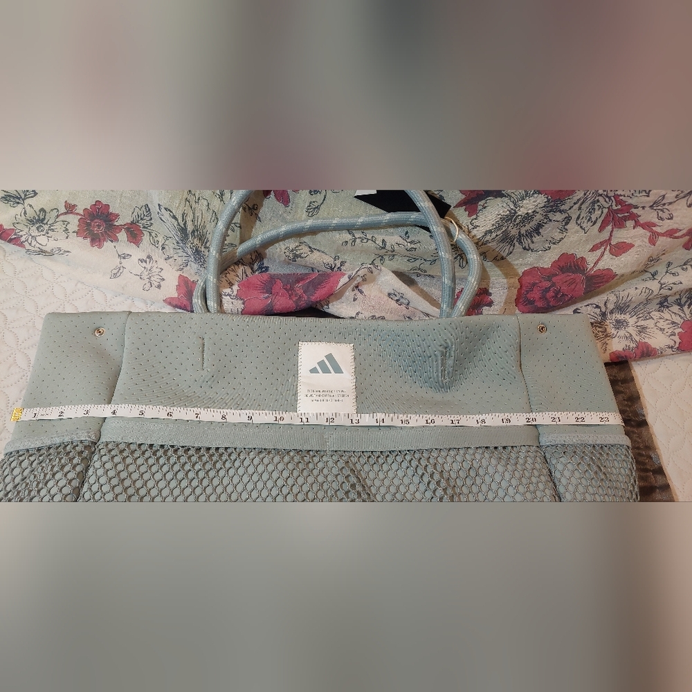adidas Light Gray Mesh Tote Bag - Picture 13 of 13